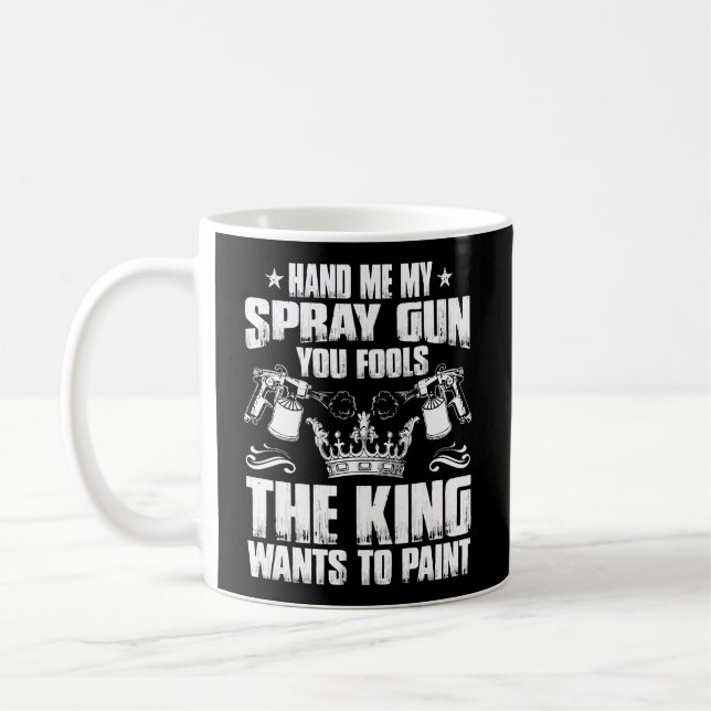 Automotive Painter (bilmålare) som Kung vill måla  Kaffemugg (Vänster)