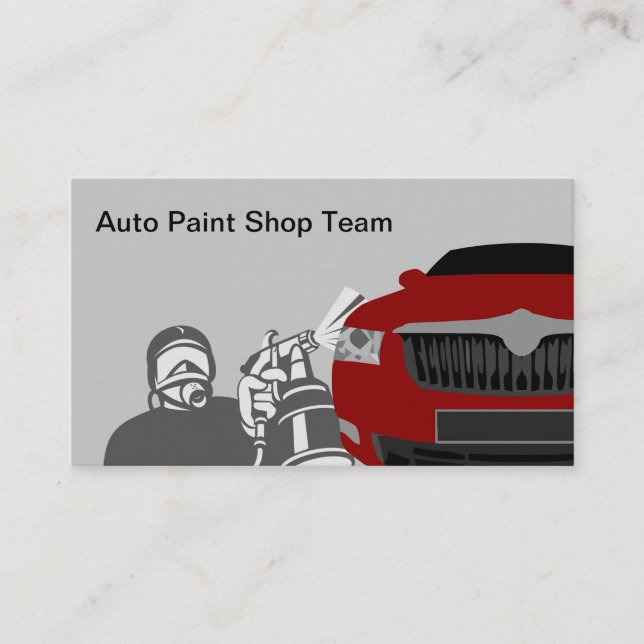 Automotive Painting Service Visitkort (Framsida)