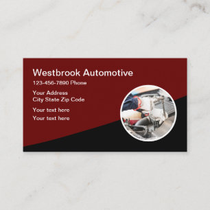 Automotive Repair Shop Mechanic Visitkort