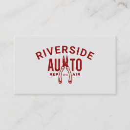 Automotive Repair Simple Pliers Verktyg Red & Gråt Visitkort