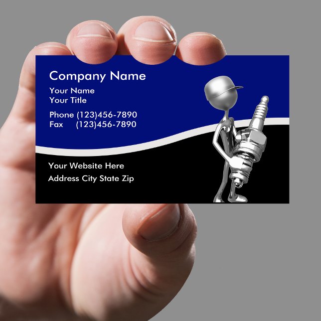 Automotive Retro-tema Visitkort (Skapare uppladdad)