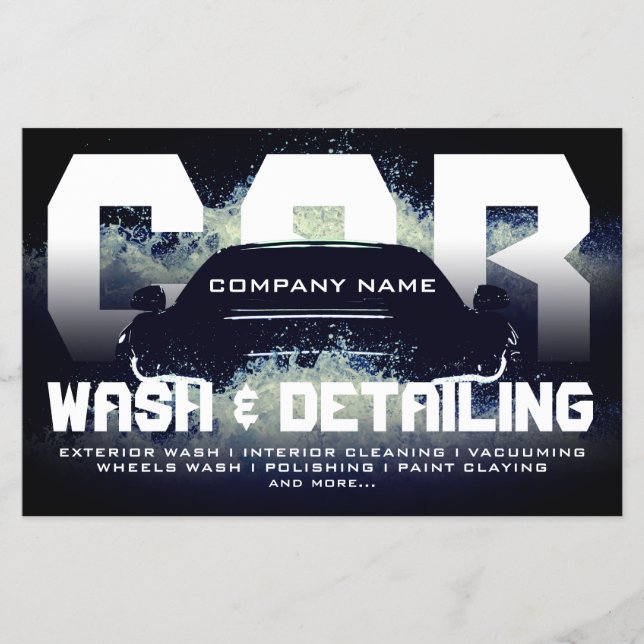 Automotive stänk vinkarare flygblad (Framsidan)