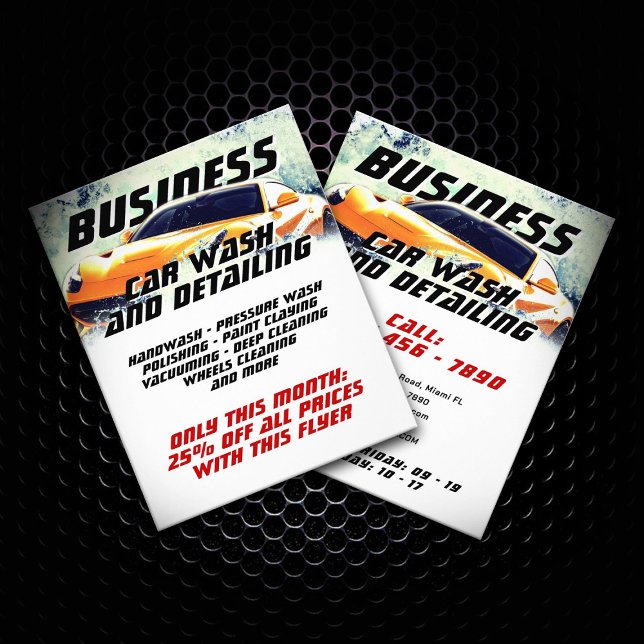 Automotive vatten stänk flygblad (Skapare uppladdad)