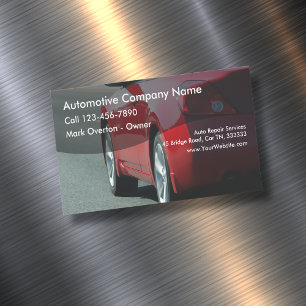 Automotivt tema magnetiska visitkort