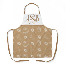 Autonalt Anpassade Monogram Apron - Kamel