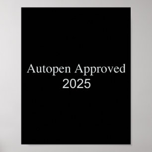 Autopen Godkänd 2025 Poster