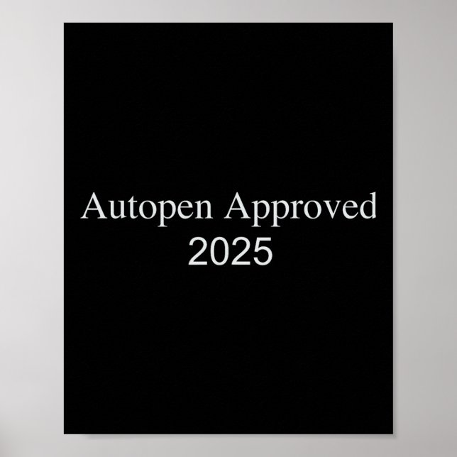 Autopen Godkänd 2025  Poster (Framsidan)