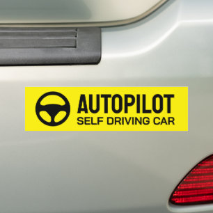 AutoPilot för självkörningsbil Bildekal