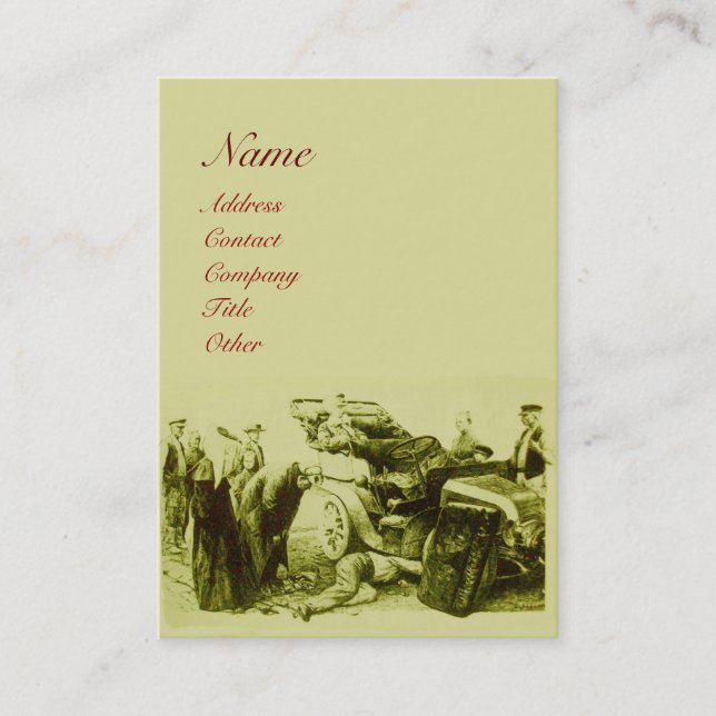 AUTOREPARATION- AUTOMOTIV VISITKORT (Framsida)