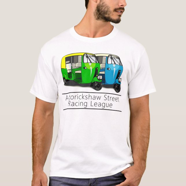 AUTORICKSHAW-TÄVLATshirt Tee Shirt (Framsida)