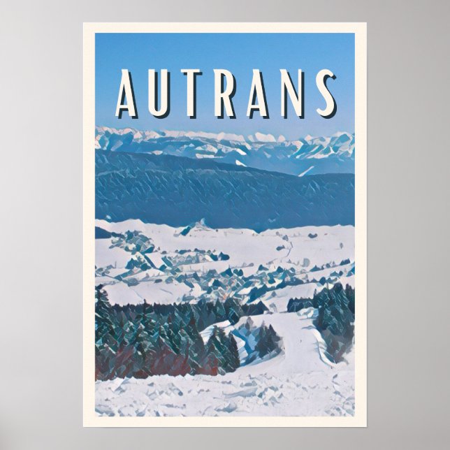 Autrans Station de ski Poster (Framsidan)