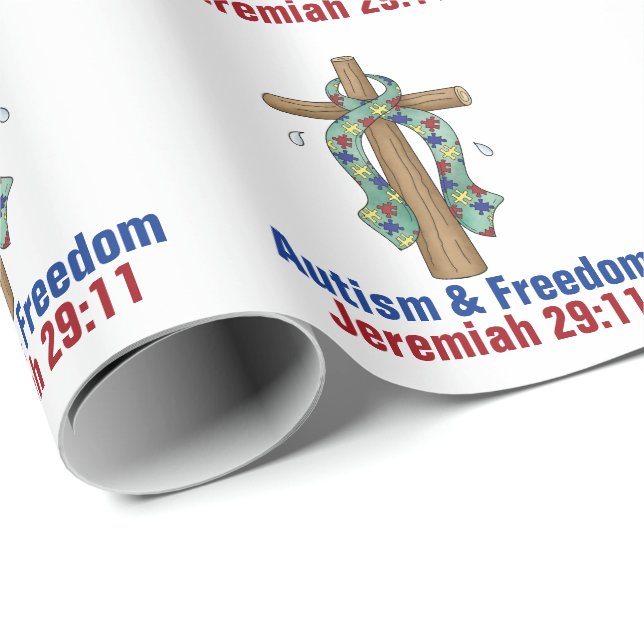Autsim Matt Inpackningspapper Presentpapper (Rullad Hörn)