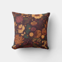 Autum Flower brown Season Decoration Kudde