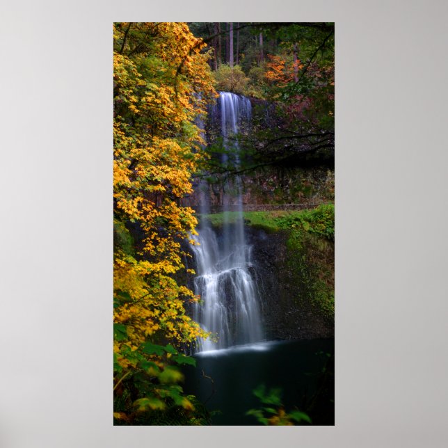 Autum Lower South Falls Poster (Framsidan)