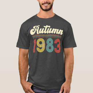 Autumn 198340th Birthday Retro Vintage Personalize T Shirt