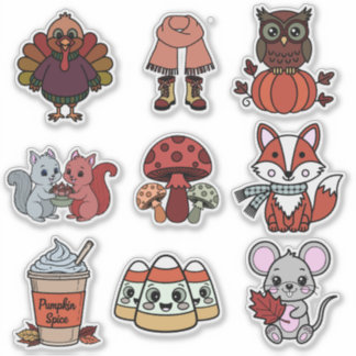 🍂 Autumn Adventures Sticker Pack Klistermärken