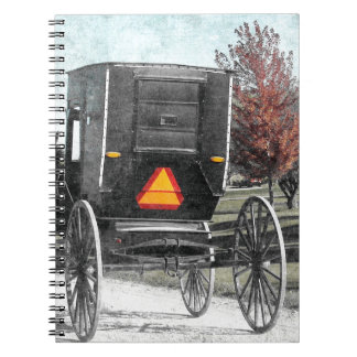 Autumn Amish Buggy Anteckningsbok