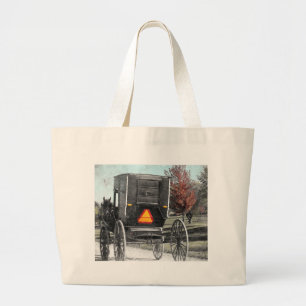 Autumn Amish Buggy Jumbo Tygkasse