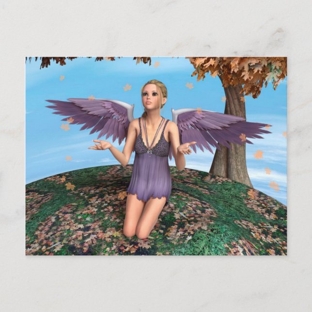 Autumn Angel Vykort (Framsida)