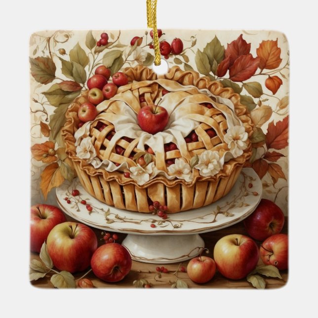 Autumn Apple Paj Ornament (Framsida)