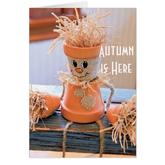 AUTUMN ÄR HÄR OCH TID ***FÖR CHEER*** HÄLSNINGSKORT (Framsidan)