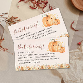 Autumn Baby Shower Insert with Pumpkins Tilläggskort