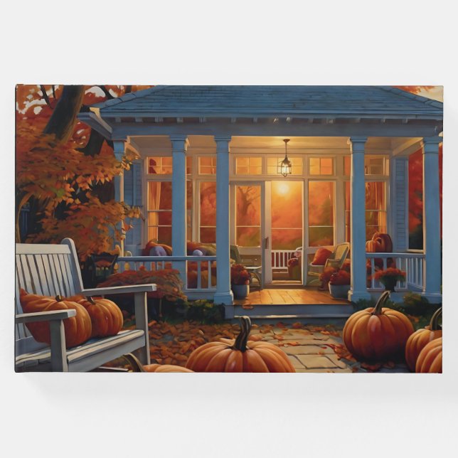 Autumn Backyard Gästböcker (Framsida)