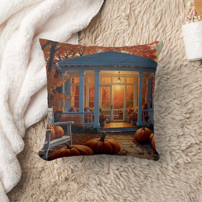 Autumn Backyard Kudde (Filt)