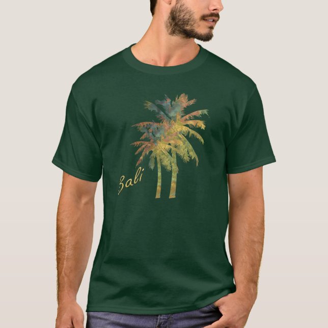 Autumn Batik Handflatan Träd T-Shirt (Framsida)