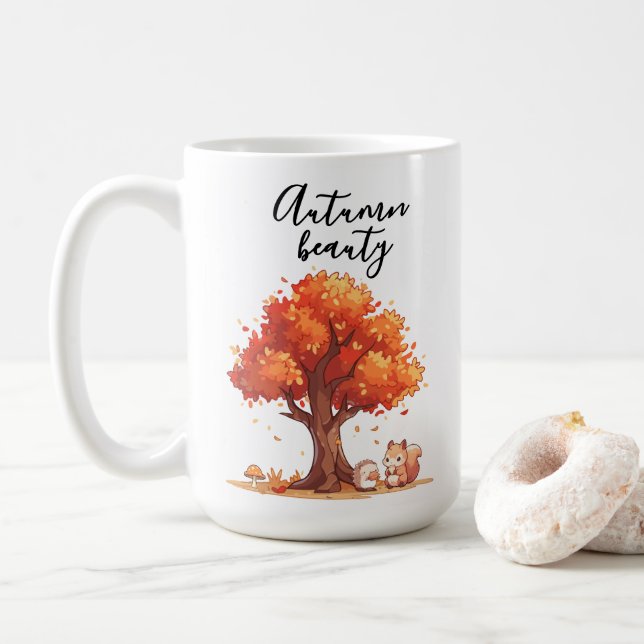 Autumn Beauty kaffe mugg (Med munk)
