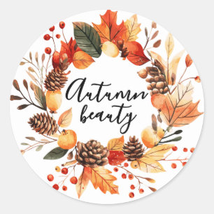 Autumn Beauty kaffe mugg Runt Klistermärke