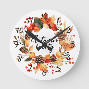 Autumn Beauty Rund Klocka