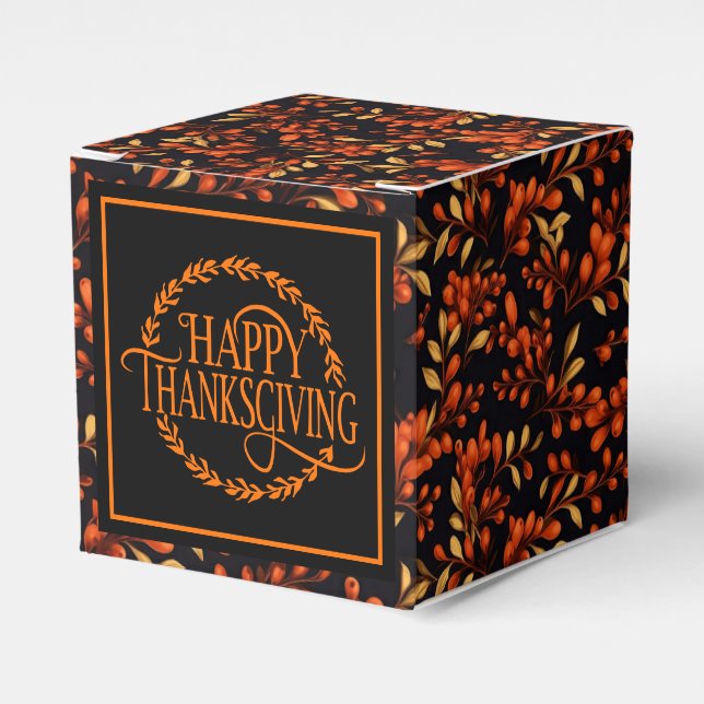 Autumn Berries Favor Gift Box Presentaskar (Framsidan Sidan)