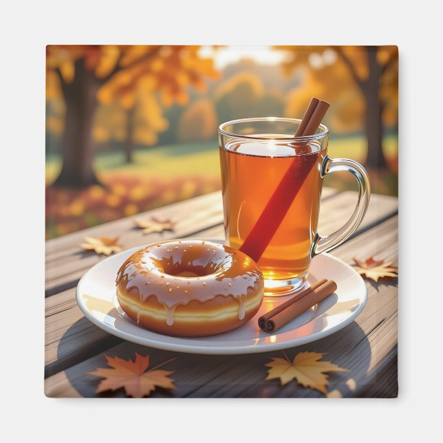 Autumn Blessings | Cider and Donut Magnet (Framsidan)