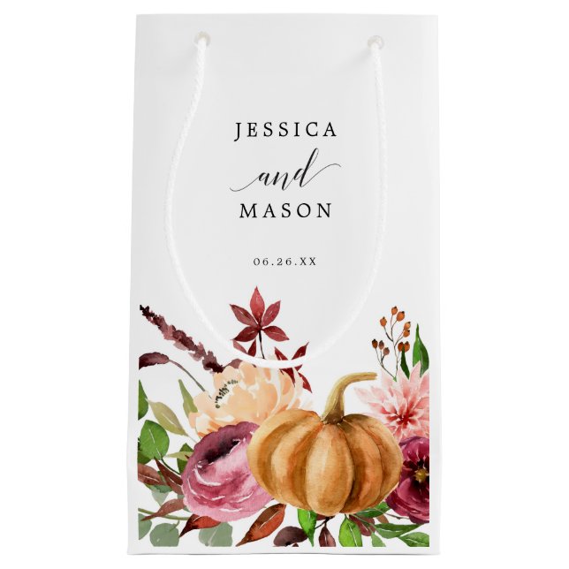 Autumn Bliss Hotel Bröllop Gift Bag (Framsidan)