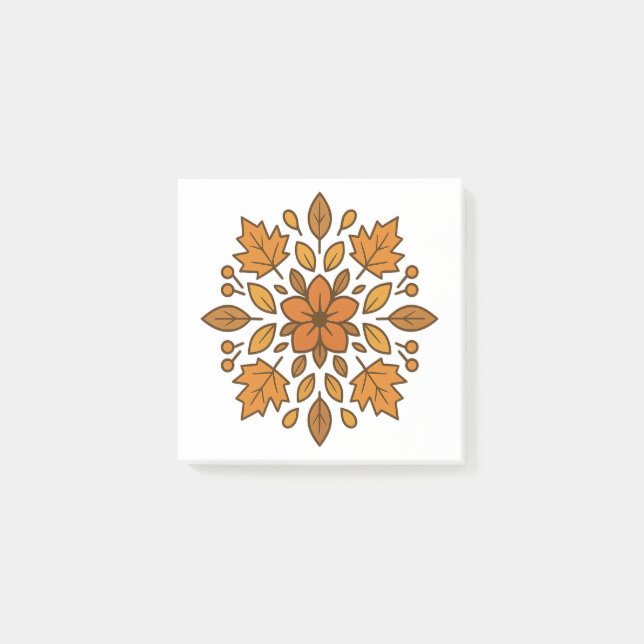 Autumn blommandala post-it block (Framsida)
