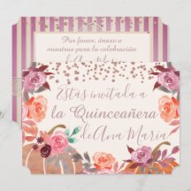 Autumn Blommigt de Borgoña Quinceanera Celebración