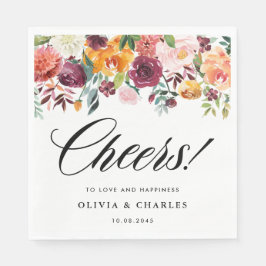 Autumn Blooms Garland Fall Wedding Pappersservett