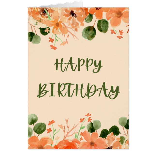 Autumn Blooms OBS Kort (Framsidan)