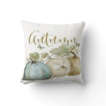 Autumn Blue Pumpkin Dekorativ kudde