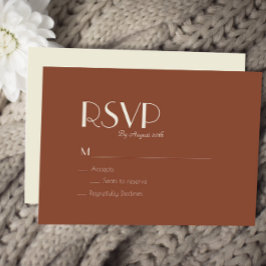 Autumn Boho Deco | Rust Bröllop OSA-kort OSA Kort