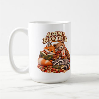 Autumn Book Club Cute Woodland Animals Mug Kaffemugg