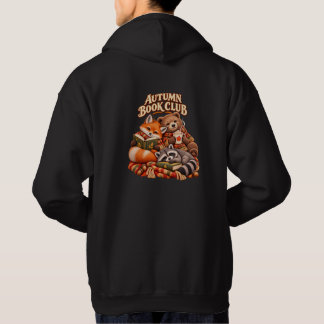 Autumn Book Club Woodland Animals Back Print Hoodi Hoodie