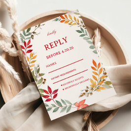 Autumn Botanical Leaves Response OSA Kort