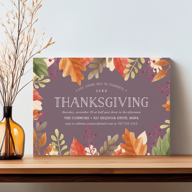 Autumn Bounty | Inbjudan till thanksgivingens midd (Skapare uppladdad)