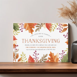 Autumn Bounty   Inbjudan till thanksgivingens midd