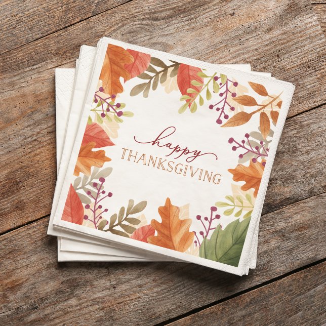 Autumn Bounty | THANKSGIVING Pappersservett (Skapare uppladdad)