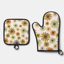 Autumn Bouquet Oven Mitt och Pot Holders