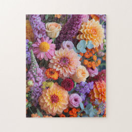 Autumn Bouquet with Dahlias, Freesias, and Gerbera Pussel