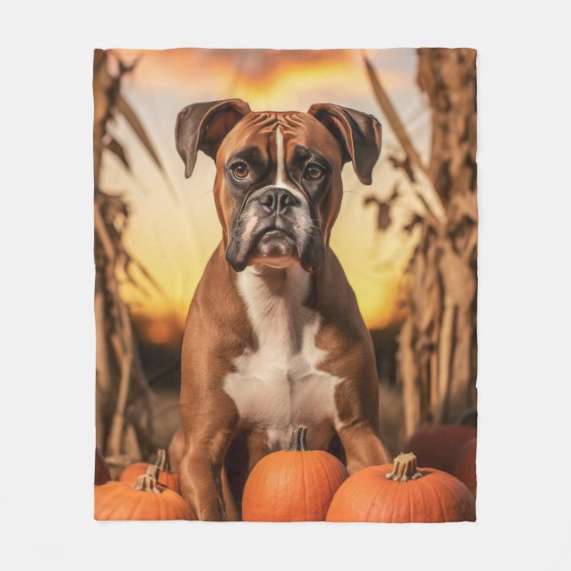 Autumn Boxer Fleecefilt (Framsidan)